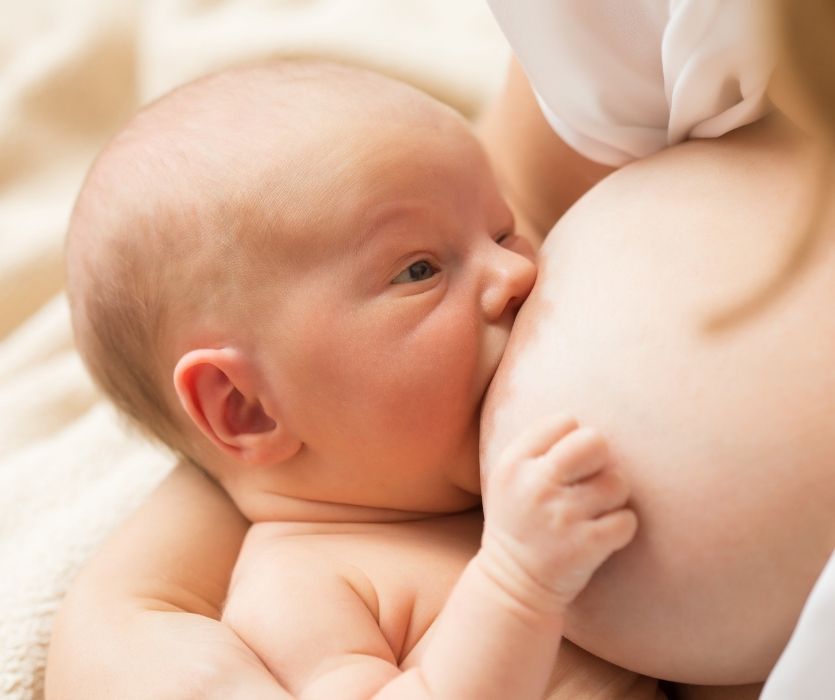 baby breastfeeding