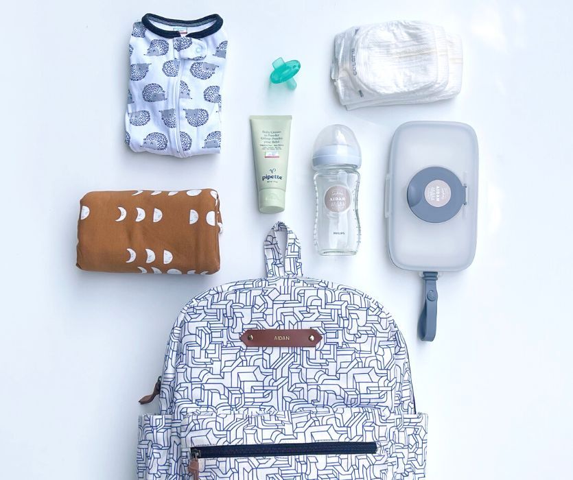 items to pack for daycare with personalized backpack