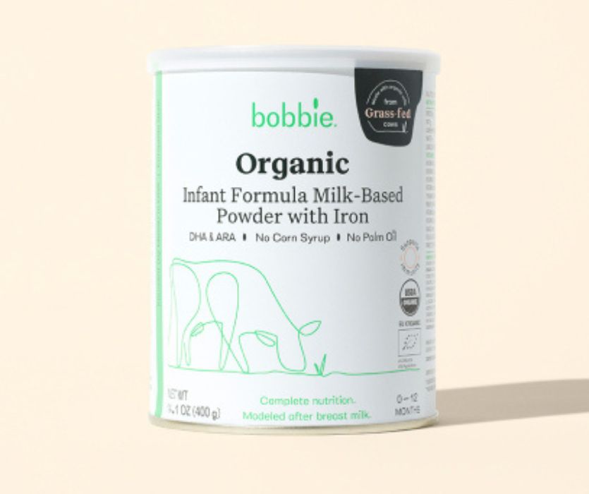 bobbie American organic baby formula can