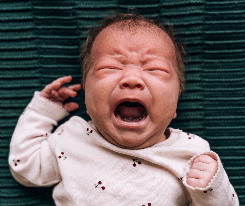 baby crying during the Purple Crying Period