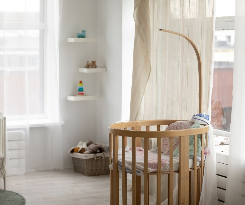 empty baby nursery after a stillbirth