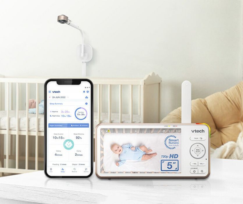 nursery with the V-Care VC2105 Smart Baby Monitor