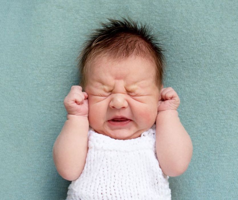 fussy newborn baby