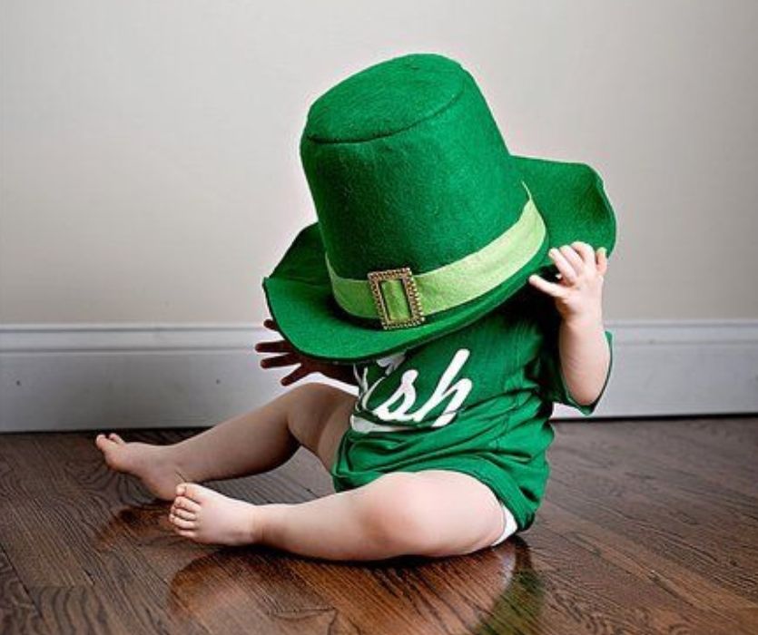 Baby Photos Green Hat St. Patrick's Day