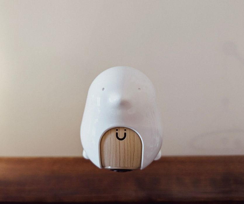 up close photo of the CuboAi baby monitor