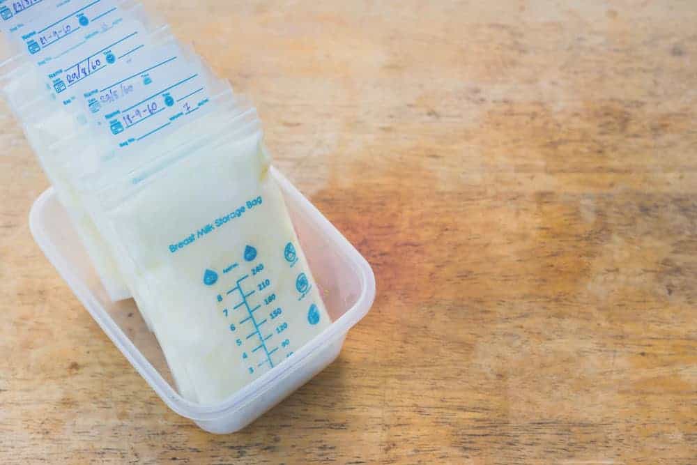 storage bags filled with breastmilk - when your baby is allergic to your breastmilk